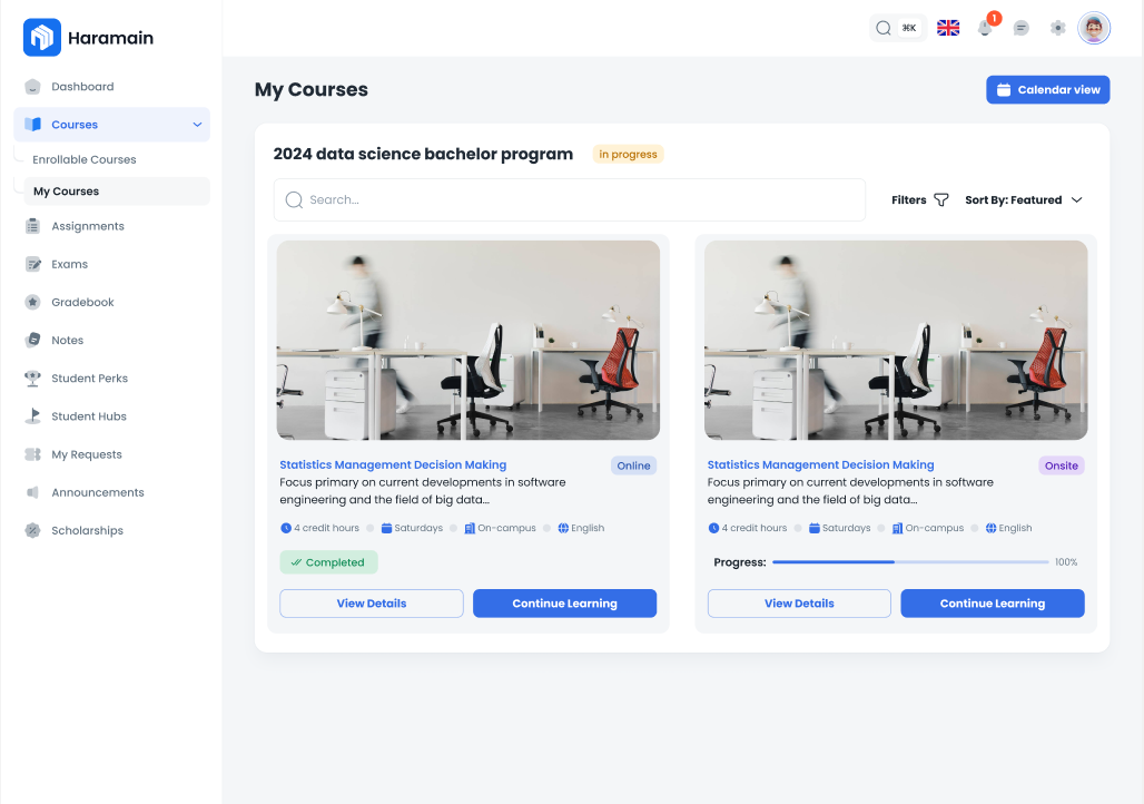 Al-haramin Univerta Platform