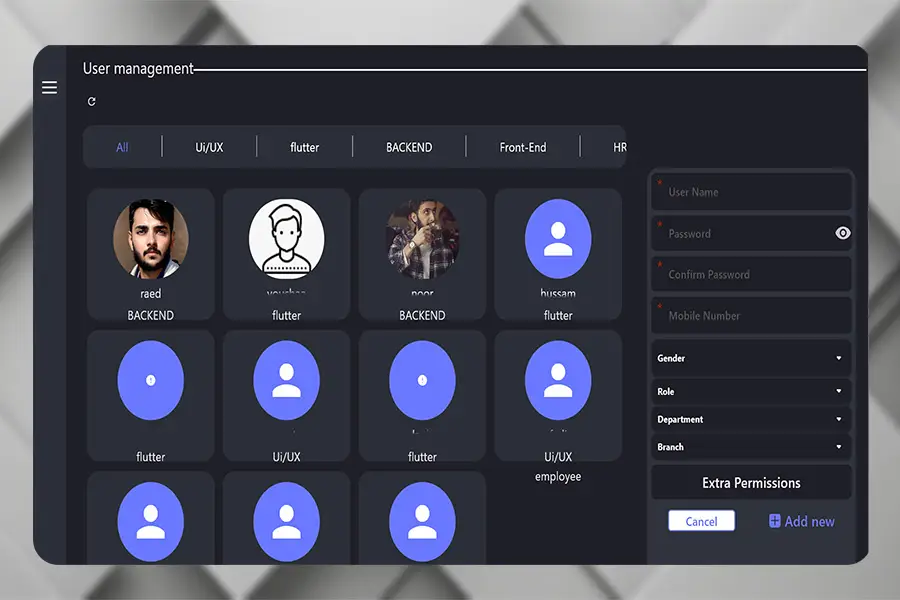 Team Management Application & Dashboard