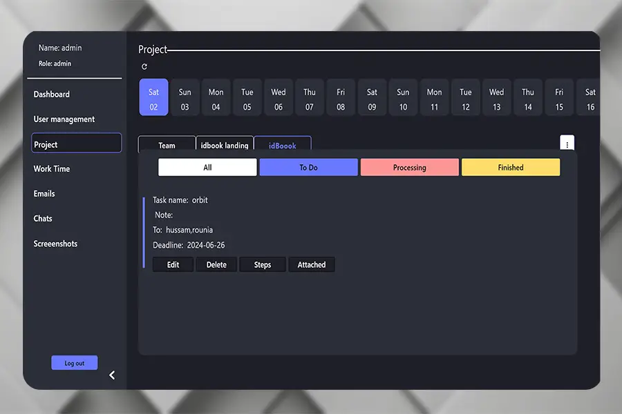 Team Management Application & Dashboard